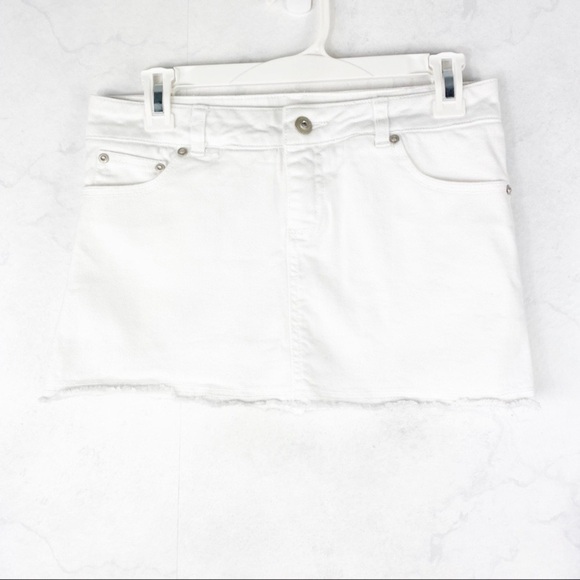 [Limited Too] Classic White Jean Skirt - Picture 1 of 3